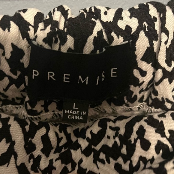 ✅Premise Midi Black & White Comfort Waist Skirt size L - Picture 2 of 9